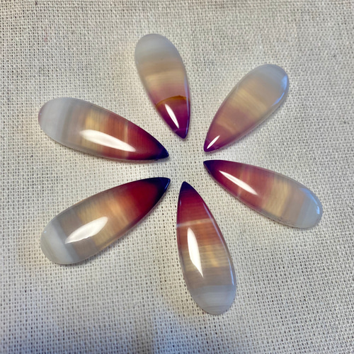 14kgf パープルアゲート ピアス⑤