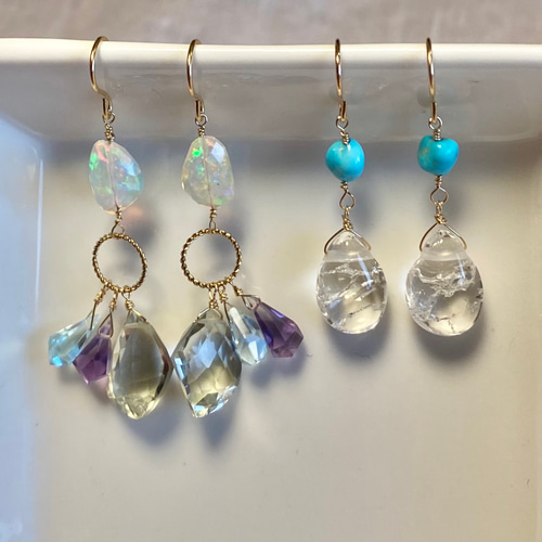 送料無料】14kgf 天然石 スリーピングビューティーターコイズと  