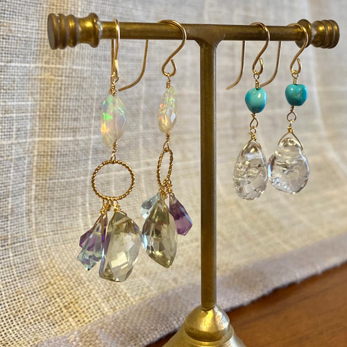 送料無料】14kgf 天然石 スリーピングビューティーターコイズと  