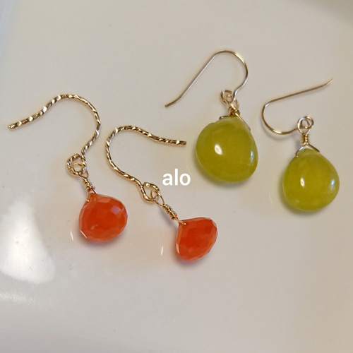 送料無料】14kgf 天然石 オリーブグリーンジェード マロンシェイプ  