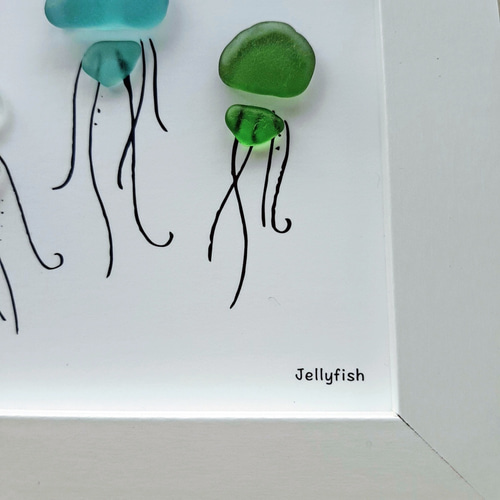 くっきー♡オーダー　シーグラスアート シーグラスアート 002 その他インテリア雑貨 umioto 通販