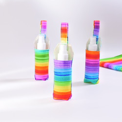 彩虹酒精噴瓶收納袋 防疫用品 生日 口罩 交換 第2張的照片