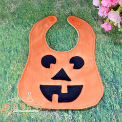 南瓜造型圍兜兜 Jack-O-Lantern Bib 萬聖節 造型圍兜 第2張的照片