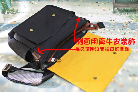 通勤バッグ横リュック人格Wenqingバッグ赤 7枚目の画像