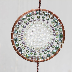 お引越し祝いに。オレンジの光の曼荼羅サンキャッチャー サン