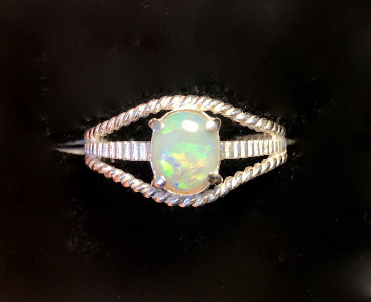 クリスタルオパール シルバーリング