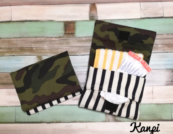 迷彩柄　移動ポケット 1枚目の画像