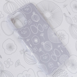 ＊iPhone17＊ひだまりへようこそ 北欧 スマホケース 花 ちょうちょ つぼみ 花畑 側面印刷 シンプル 4枚目の画像