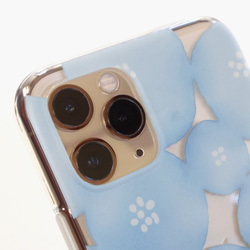 北欧 水彩の花 ソフトケース （クリア＆TPU 柔らか素材）iPhoneケース 透明 SE3 7枚目の画像