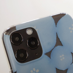 北欧 水彩の花 ソフトケース （クリア＆TPU 柔らか素材）iPhoneケース 透明 SE3 9枚目の画像