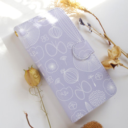 手帳型スマホケース iPhone 北欧 花柄 【ひだまりへようこそ】Android ちょうちょ 7枚目の画像