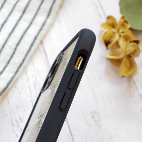iPhoneケース  グリップケース・クリア【玉ねぎ】北欧 スマホケース オニオン 透明 シンプル おしゃれ 4枚目の画像