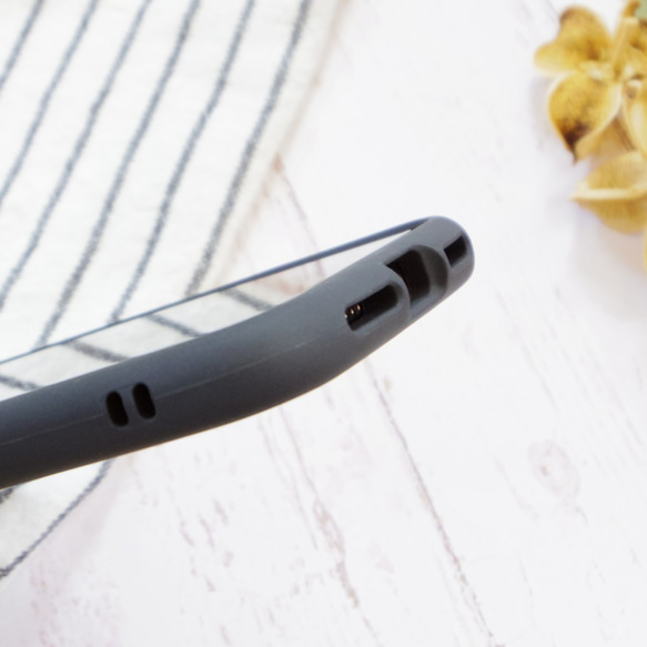 iPhoneケース  グリップケース・クリア【玉ねぎ】北欧 スマホケース オニオン 透明 シンプル おしゃれ 5枚目の画像