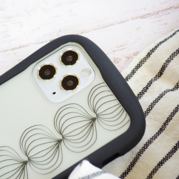 iPhoneケース  グリップケース・クリア【玉ねぎ】北欧 スマホケース オニオン 透明 シンプル おしゃれ 6枚目の画像
