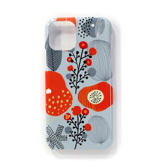 ＊iPhone17＊ 優しい花 北欧 スマホケース スマホカバー 花畑 フラワー 花柄 側面印刷 1枚目の画像