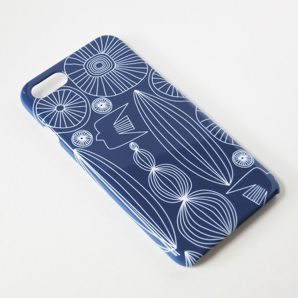 ＊iPhone17＊自然へようこそ ネイビー北欧 スマホケース スマホカバー Xperia シンプル 北欧柄 側面印刷 3枚目の画像
