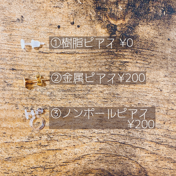 1cmの大和言葉を身に着ける〇*.耳飾り《 風花 -かざはな- 》 4枚目の画像