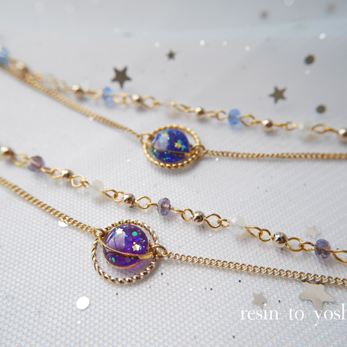 土星のブレスレット ブレスレット resin to yoshimi 通販