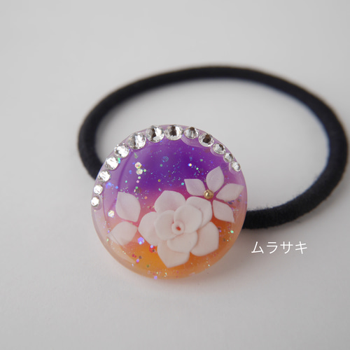 お花のヘアゴム ヘアゴム resin to yoshimi 通販 9568439｜Creema