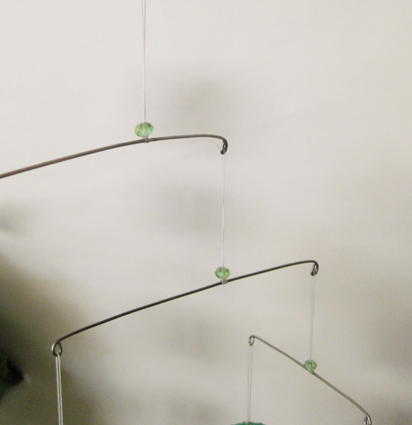 再販140　こもれび　糸玉＆巻き玉モビール　 6枚目の画像