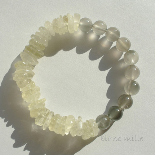 ⭐人気商品⭐希少⭐リビアングラス タンブルカット ブレスレット