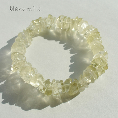 天然ガラス　リビアングラス　さざれ　ブレスレット　タンブル リビアングラス ブレスレット さざれ 天然ガラス リビアングラス