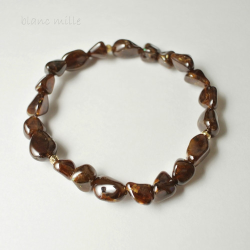 激レア天然石織姫ガーネットブレスレット2本セット、 日本の石 希少 群馬県産 織姫ガーネット ブレスレット - メルカリ