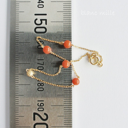 18k 珊瑚　ブレスレット　18金 5-6IMG_8967.jpg?v=1674248595