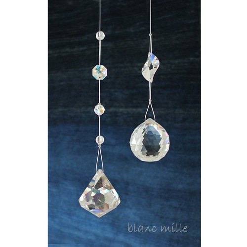 ブルーAB✩.*˚SWAROVSKIサンキャッチャー ブルーAB✩.*˚SWAROVSKIサンキャッチャー - メルカリ