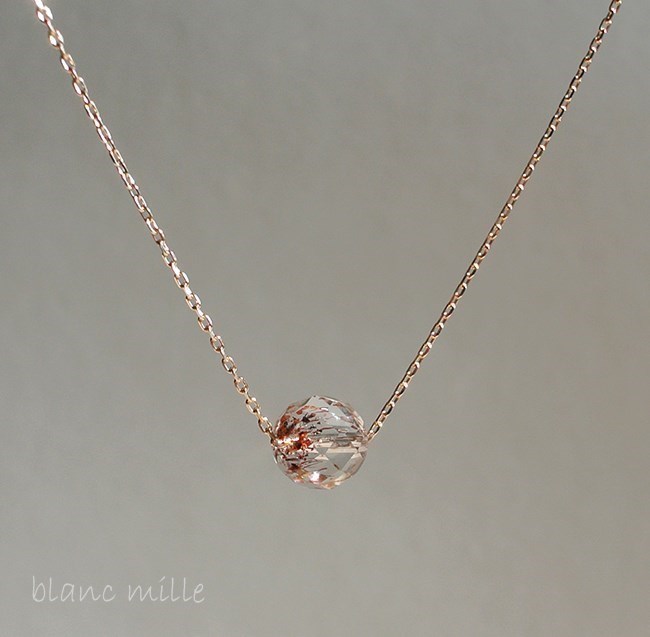 No.1322○*レピドクロサイトインクォーツ K10orK18 シンプルネックレス／スーパーセブン/セイクリッドセブン