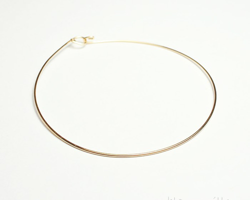 No.b-w0.7○*K18ワイヤーブレスレット○*シンプルブレス 18金丸線