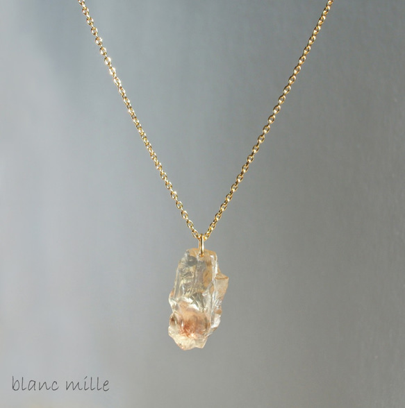 K18 オレゴンサンストーンペンダントトップ