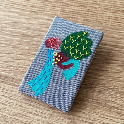 <<四季-夏暑>>系列:矩方  手刺繡別針Hand Embroidery Pin 第1張的照片