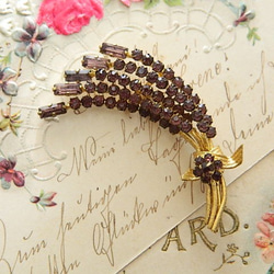 3370ヴィンテージ☆英国/MIRACLE/Luckenbooth/ブローチ Vintage Miracle Luckenbooth Brooch With Orange Striped Agate