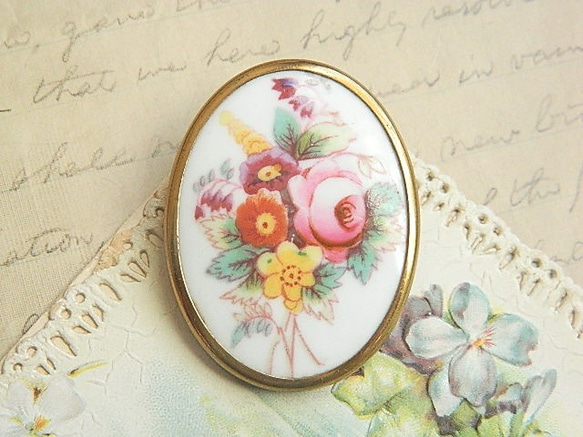 ♪イギリス製♪ロイヤルウースター♪エレガントなフラワーブーケの  