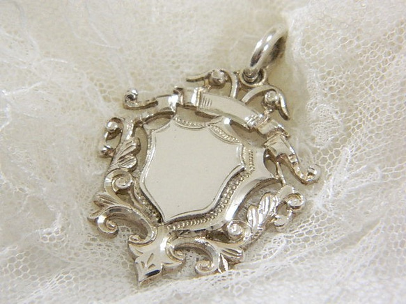 ＊純銀製フォブ＊1908年英国フルホールマーク懐中時計チェーン飾り　スターリングシルバー　アンティーク　エドワーディアン 3枚目の画像
