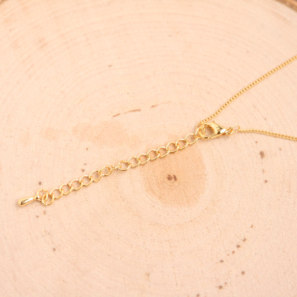 光のつぼみ＊ミモザ　刺繍糸で作るミモザのネックレス 5枚目の画像