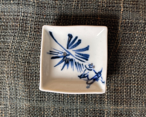 墨絵アーティスト 上田みゆき絵付 九谷焼 豆皿 薬味皿・豆皿 上田