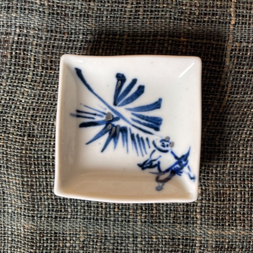 墨絵アーティスト 上田みゆき絵付 九谷焼 豆皿 薬味皿・豆皿 上田