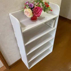 CDラック☆収納棚☆スリムラック☆杉無垢材 棚・シェルフ・ラック 子