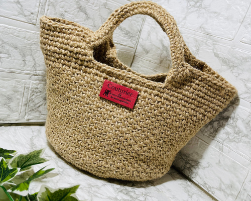 ♥️手編み♥️麻紐バッグ♥️かごバッグ♥️夏バッグ♥️ 麻紐バッグ - かごバッグの人気通販 | minne byGMOペパボ 国内