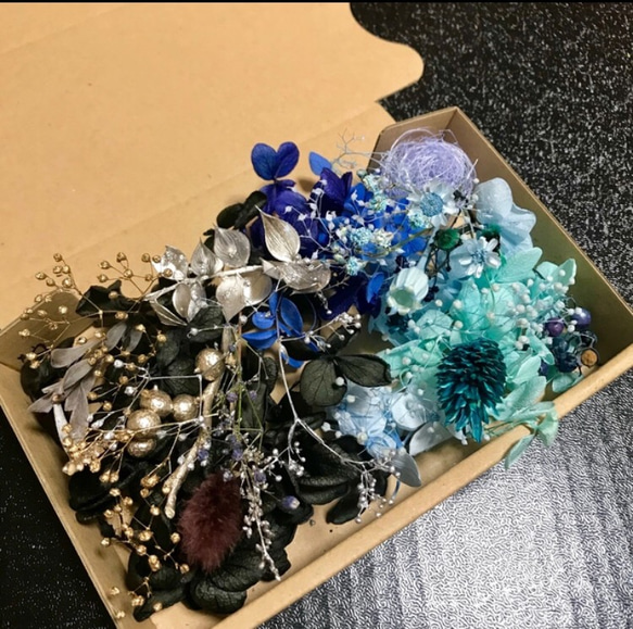 《特集掲載》プリザーブドフラワー花材 詰め合わせ オーダー9カラードライフラワー 花材 色とりどり 花材 10枚目の画像