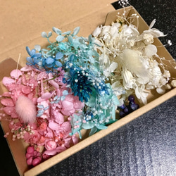 《特集掲載》プリザーブドフラワー花材 詰め合わせ オーダー9カラードライフラワー 花材 色とりどり 花材 9枚目の画像