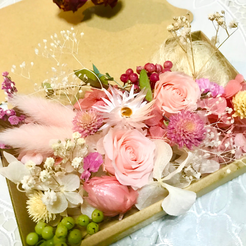 ベビーピンクローズ＊ハーバリウム花材ドライフラワー 花材セット花材 