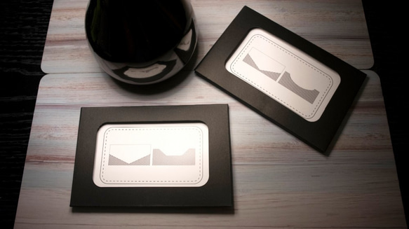 沐黑系列-名片盒(超圓滑)-水洗牛皮紙&軟木 第5張的照片