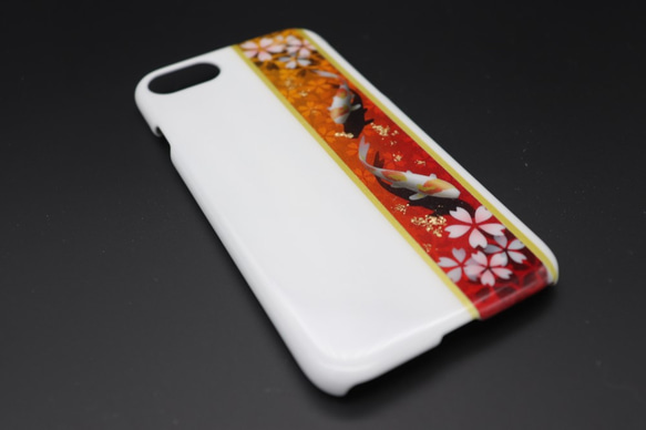 彩繪智能手機外殼（日本模式櫻花碗[白金]] [其他型號訂購] 第3張的照片