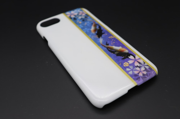 彩繪智能手機外殼（日本模式櫻花碗[白紫水]）[其他型號訂購] 第3張的照片
