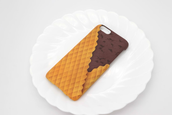 塗装スマホケース(チョコチップチョコアイス)【他機種オーダー可】 5枚目の画像