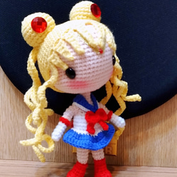 ブラウンハンドメイド】手編みウールドール-美少女戦士セーラームーン