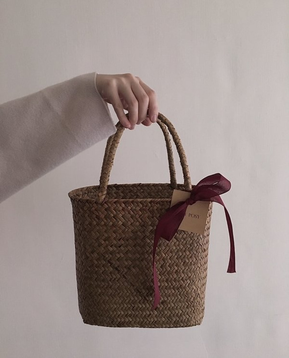 永生乾燥花籃 (包含籃子）Dried Flower Basket 情人節禮物 / 居家裝飾 / 自選色系 / 開幕祝賀 第4張的照片